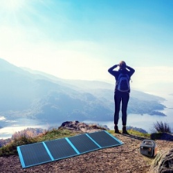 Portable solar charging panel